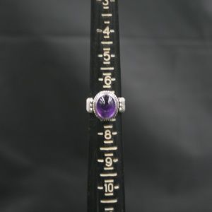 Sterling Silver Amethyst Ring Size 7